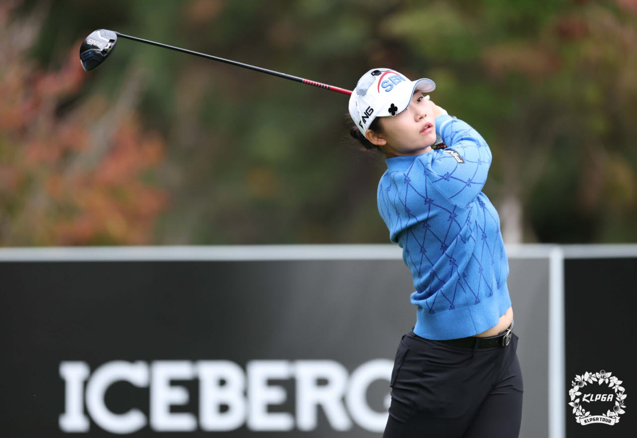 상금랭킹 60위 마지노선에 놓인 김지윤.(사진=KLPGA 제공)