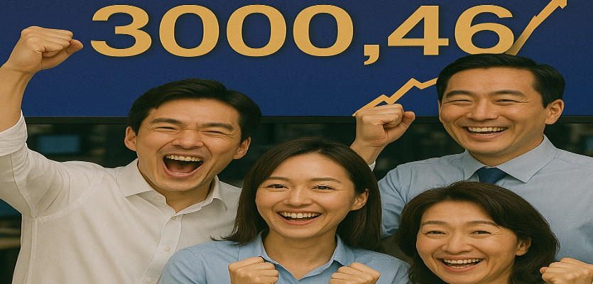 코스피, 3년 5개월만에 장중 3000선 돌파