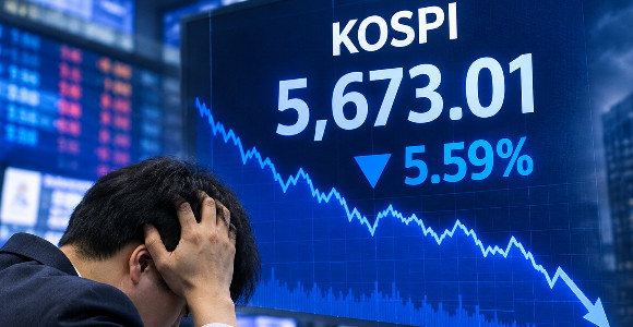 [속보]코스피, 美 CPI 부담에 5600선으로 '뚝'…양대 시장 매도 사이드카