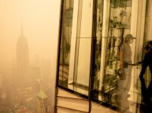 [포토]"마치 화성 같다"…최악 뉴욕 공기