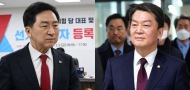 김기현·안철수, 후보 등록 첫날 '윤심' 놓고 신경전 팽팽