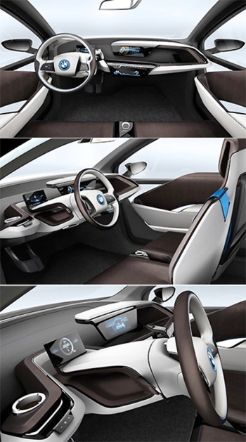  BMW i3, 세련된 스티어링 휠                                                                                                                                                                       