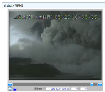  일본 구치노에라부지마 화산 분화                                                                                                                                                                  