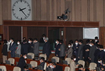 국회 본회의, '마스크 착용한 의원들'                                                                                                                                                     