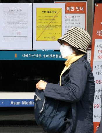 부분 폐쇄된 서울아산병원  소아전문응급센터                                                                                                                                                        