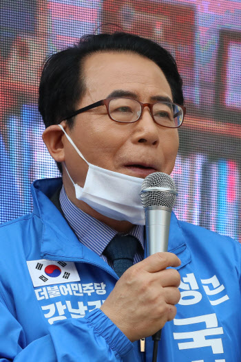 김성곤 후보, 유권자들에게 지지 호소                                                                                                                                                               