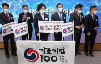  '강소기업 100' 출범식 퍼포먼스                                                                                                                                                         