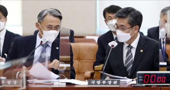 국방위, '대화하는 서욱-모종화'                                                                                                                                                          
