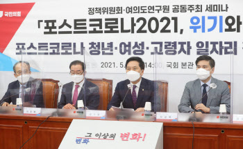 국민의힘 세미나, '축사하는 김기현 당대표 권한대행'                                                                                                                                      