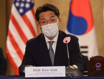 한미일 북핵 논의, '발언하는 노규덕 한반도평화교섭본부장'                                                                                                                                