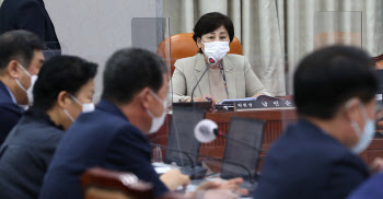 정치개혁특별위 전체회의 주재하는 남인순 위원장                                                                                                                                                    