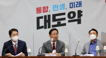 주호영, '尹은 국가대표...순방 격려해달라'                                                                                                                                               