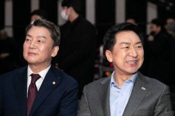 국민의힘 제3차 전당대회 비전발표회 참석한 김기현-안철수                                                                                                                                           