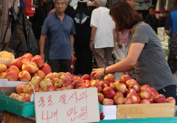 추석 앞두고 출하량 감소에 과일류 가격 급등                                                                                                                                                        