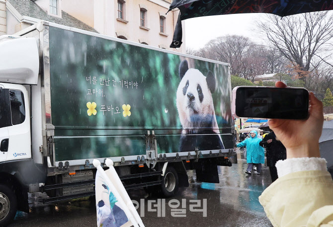 푸바오, '너를 만난 건 기적이야 고마워'                                                                                                                                                  