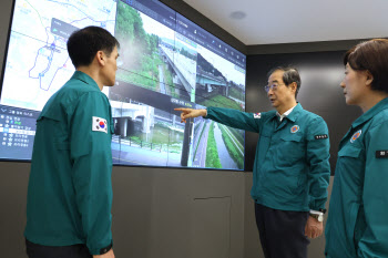 전국 홍수 관리 점검하는 한덕수 총리-한화진 장관                                                                                                                                                   