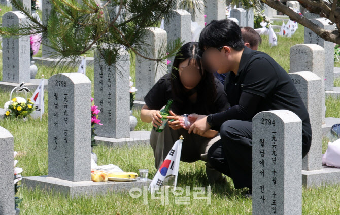 현충일 맞아 추모발길 이어지는 국립서울현충원                                                                                                                                                      