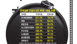 부채비율 200% 넘는데 현금줄 마른 건설사 8곳…삐끗하면 와르르