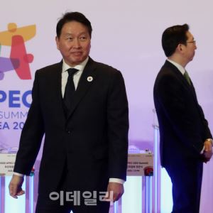 [포토] APEC CEO 서밋 추진위 참석한 최태원 회장                                                                                                                                                          