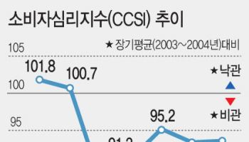 소비심리지수 ‘찔금 상승’했으나…5개월째 ‘암울’
