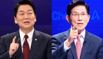 안철수 "반헌법적 계엄 사과해야" vs 김문수 "尹, 궁지몰려 계엄"(종합)