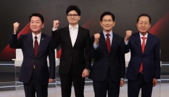 한동훈·홍준표, 경쟁 주자 ‘이재명·한덕수’…안철수 ‘洪’