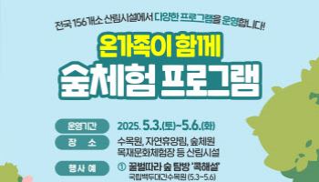 “어린이날에는 숲에서 즐거운 체험으로 자연을 배워요”