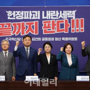 “윤석열·김건희 정권 청산”…조국혁신당, ‘끝까지 판다 위원회’ 출범