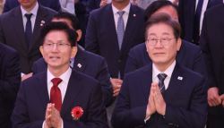 '이재명 49.5% 김문수 38.2%'…후보 확정 후 첫 여조[한길리서치](종합)