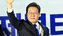 '당선 확실' 이재명, 수락연설…맡기신 사명, 꼭 이행할 것(상보)