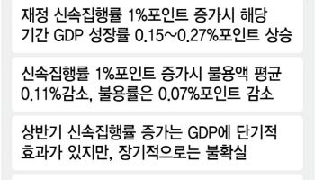 신속집행에 추경 겹칠땐 효과 ‘반감’…물가 영향은 ‘제한적’