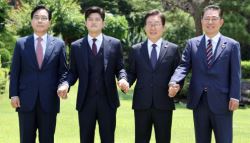 여야 지도부 만난 李대통령, 김민석 논란에 "청문회 지켜보자"