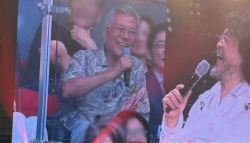 “형님이라 해봐!”…김어준 콘서트에 文·우원식·김민석 등장