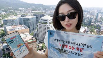 KT, 데이터 함께 쓰는 로밍 420만 돌파