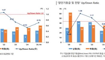 [마켓인]신용등급 하향 기조 지속…부정적 방향성은 완화