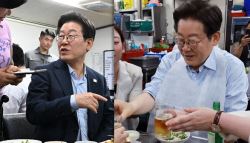 고깃집에 등장한 李대통령…골목경제 살리려 깜짝 외식	