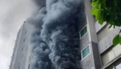 부산 아파트 화재로 모자 사망…스프링클러 없는 노후 건물