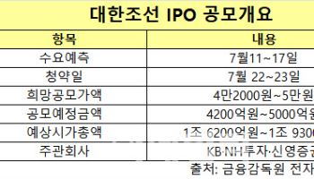 '하반기 IPO 대어' 대한조선, '조선주 활황' 바통 넘겨받을까