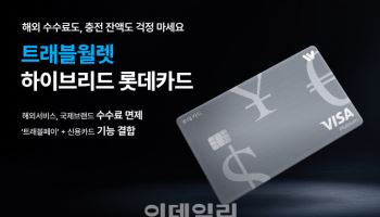 '신용카드 기능 결합'…트래블월렛 하이브리드 롯데카드 출시