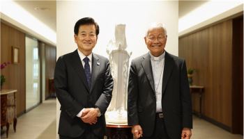 정동영 통일장관 후보자, 유흥식 추기경 예방