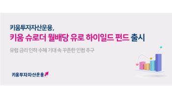 키움운용, 슈로더와 협업…‘키움 슈로더 월배당 유로 하이일드 펀드’ 출시