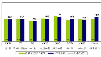 산업연 "8월 제조업 경기 개선 전망…내수·생산 중심 개선"