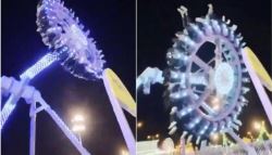 360도 회전 놀이기구 공중서 ‘뚝’ 두 동강…수십명 부상(영상)
