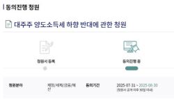 “어느 바보가 국장 하나”…‘세제개편 반대' 청원 9만 육박