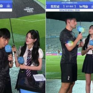 "이게 왜 논란"…손흥민 '우산 비매너' 사진 뭐길래?