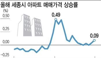 대통령 집무실 신속 추진에... 세종아파트값·거래량 회복세