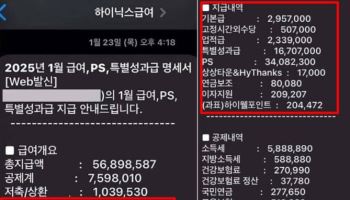 하이닉스 한달 급여, 연봉만큼 나온 이유