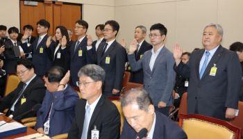 기업인 국감 증인 채택 줄인다더니 헛말이었나