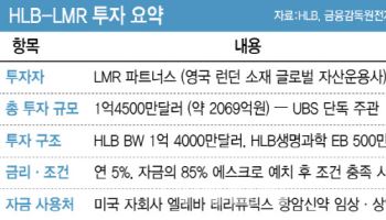 HLB에 2000억 베팅한 LMR, 투자 조건 분석해보니