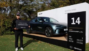 이형준, 7년 만의 홀인원에 제네시스 GV60 부상…"차 알아보던 중"